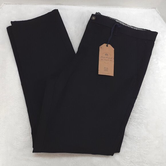 Across the Pond Signature Chino Pant Mens 38x30 Slim Fit Stretch Black NWT New - Picture 2 of 13
